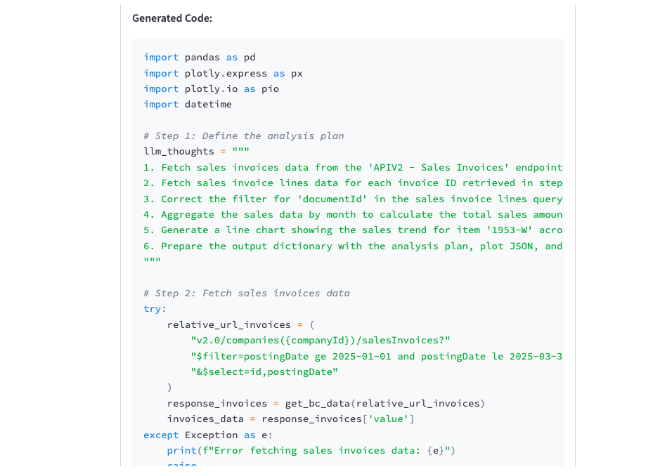 Generated code