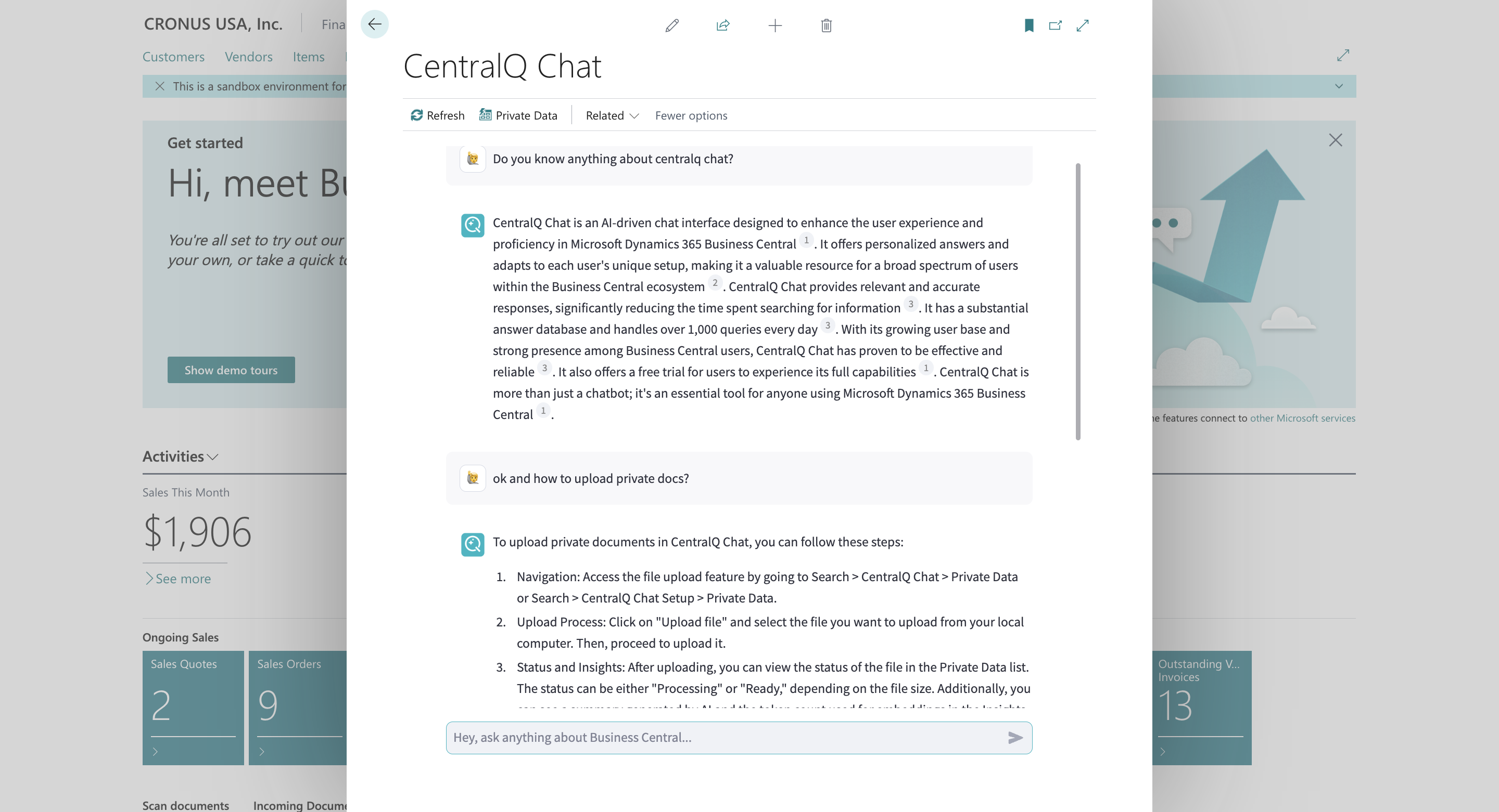 CentralQ Chat Follow-up