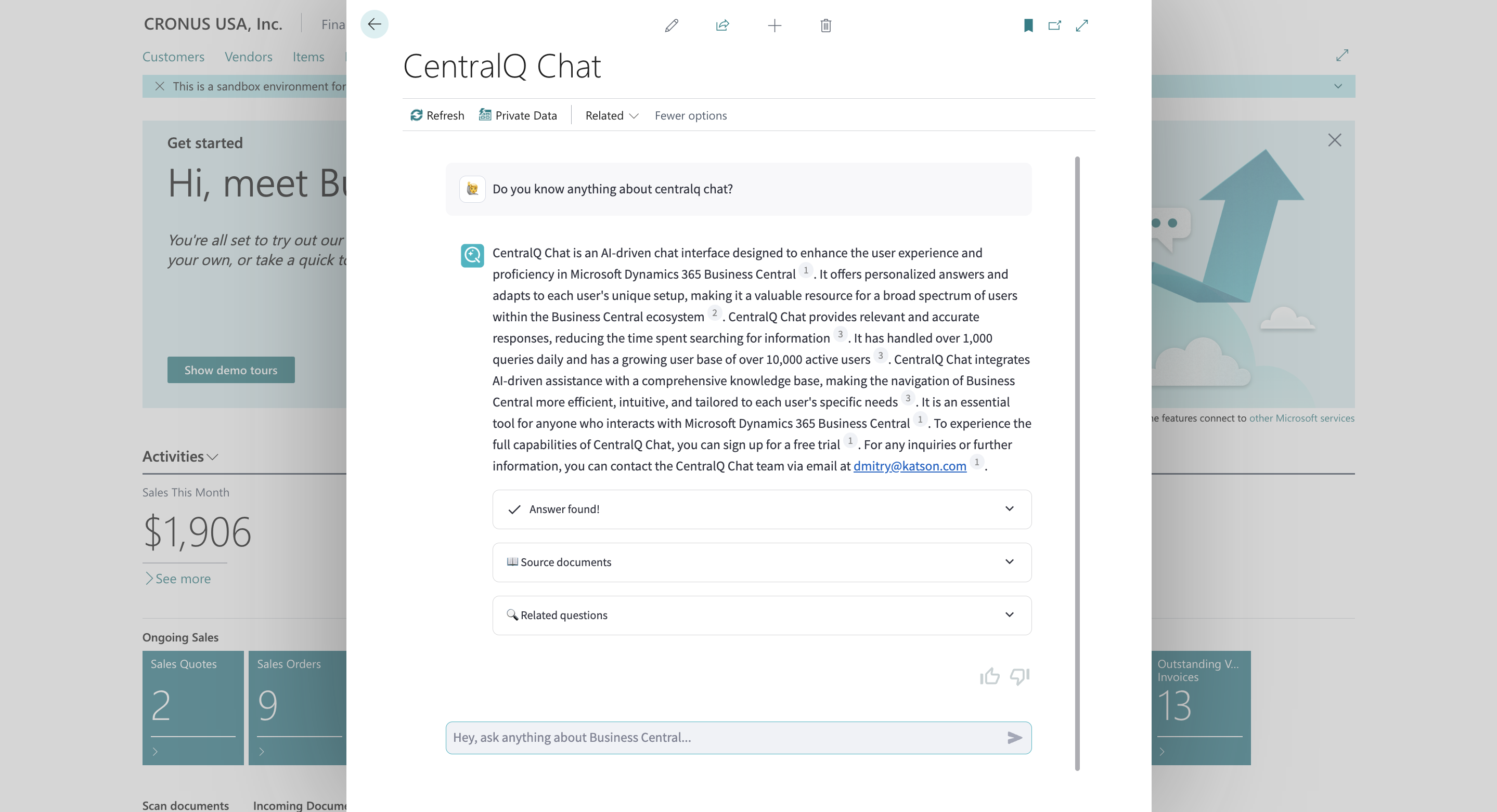 CentralQ Chat Private Question